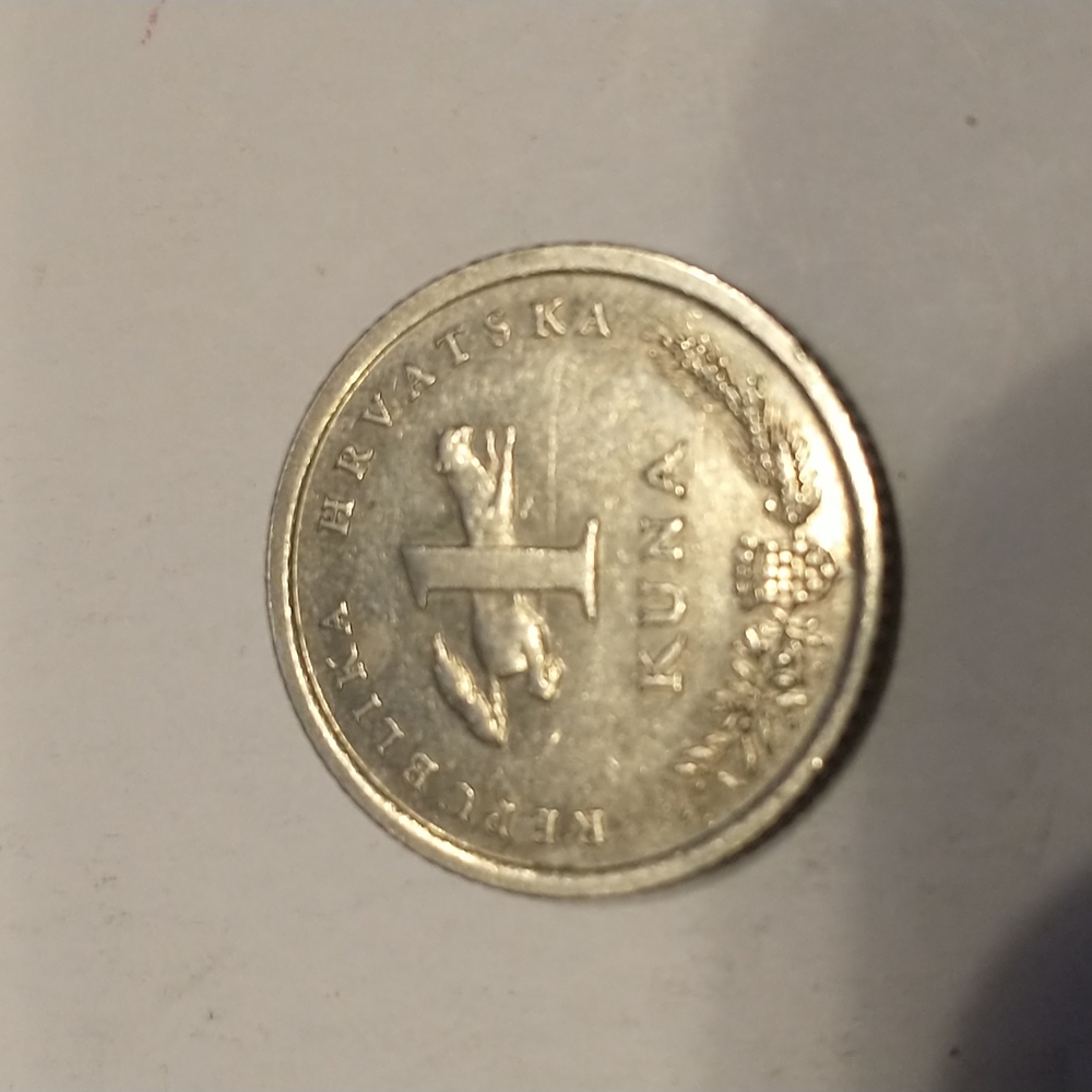 Croatian Nightingale 1 Kuna coin